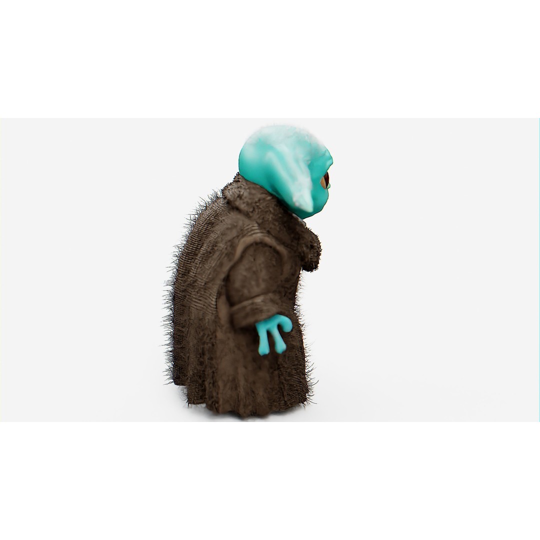 Baby Yoda 3D Model – Rigged Character for Unreal Engine, Unity, FBX - View 9