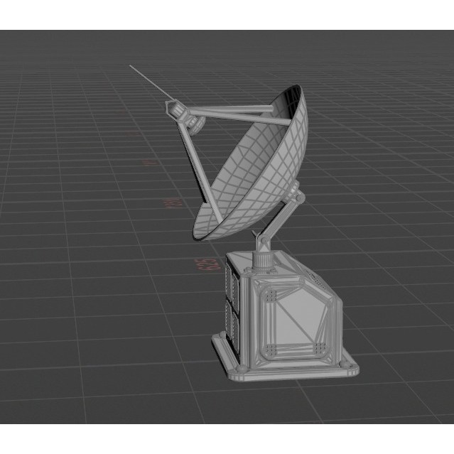 Antenna 3D Model – Low Poly Telecommunications Collection, FBX/OBJ - View 17