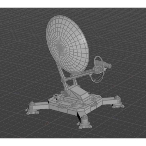 Antenna 3D Model – Low Poly Telecommunications Collection, FBX/OBJ - View 18