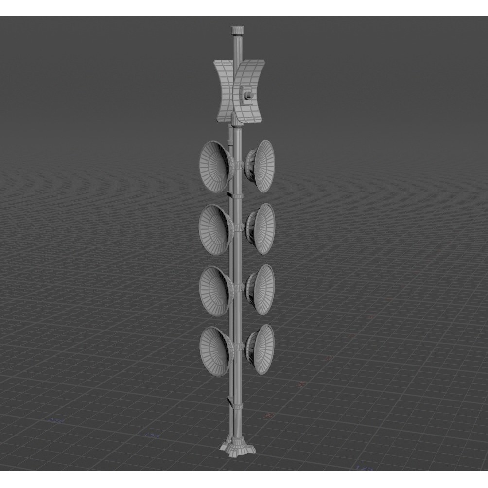 Antenna 3D Model – Low Poly Telecommunications Collection, FBX/OBJ - View 5