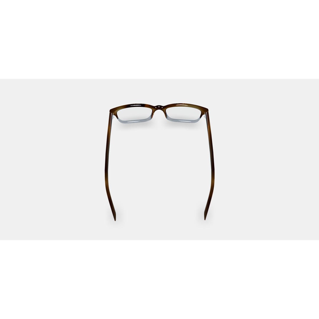 Wilkie Low Bridge Fit Eyeglasses 3D Model – Eastern Bluebird Fade, PBR Textured - View 4