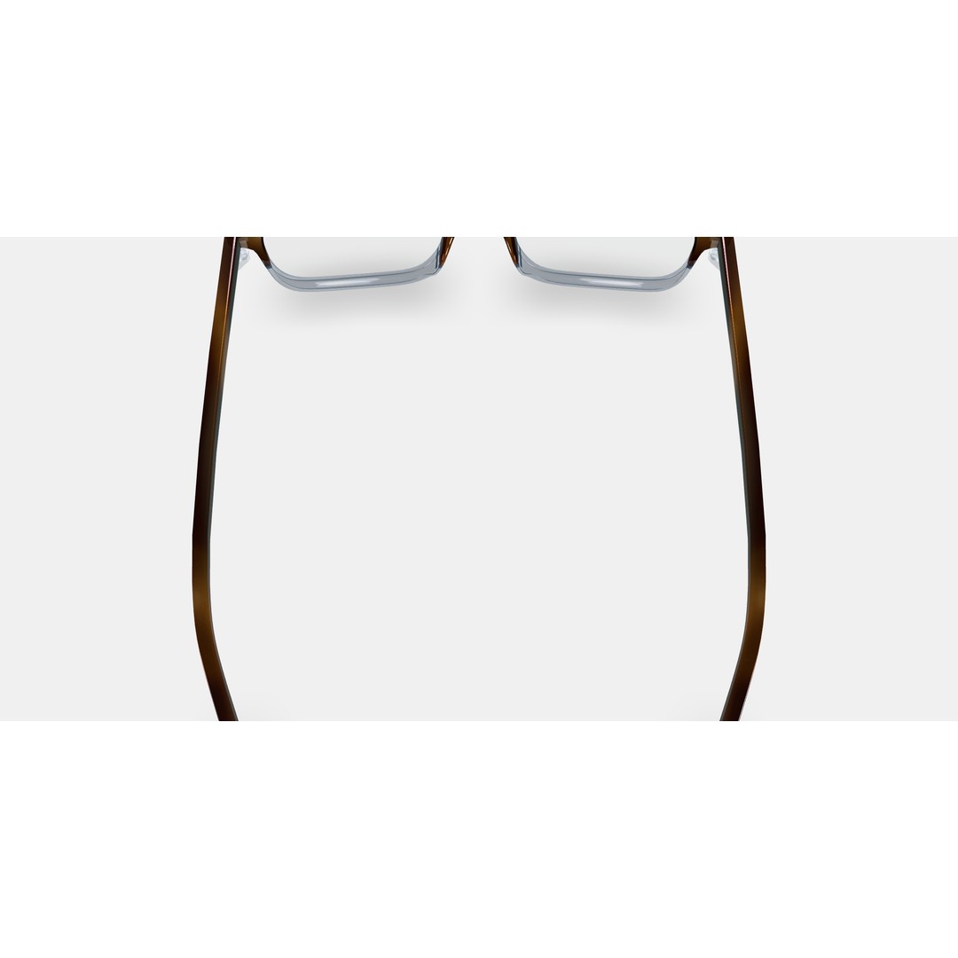Wilkie Low Bridge Fit Eyeglasses 3D Model – Eastern Bluebird Fade, PBR Textured - View 5