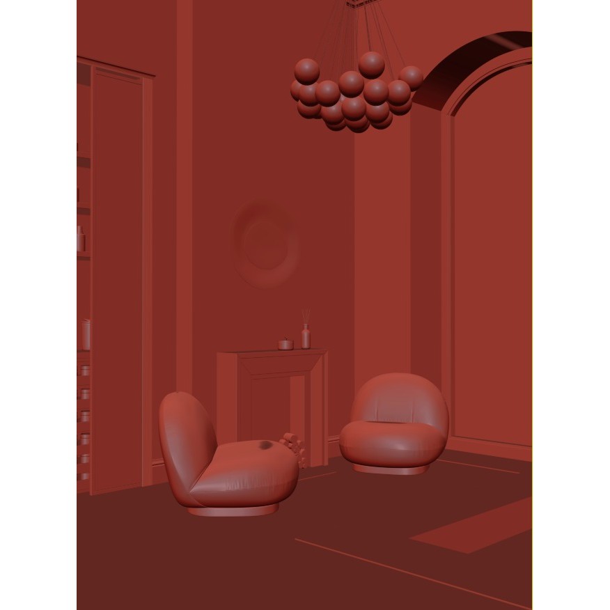 Commercial Space 3D Model – Fully Textured Interior Scene, FBX - View 15