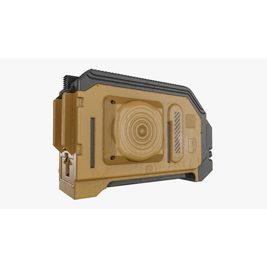 Sci-Fi Server 3D Model – Low Poly PBR Game Asset, FBX, OBJ - View 17