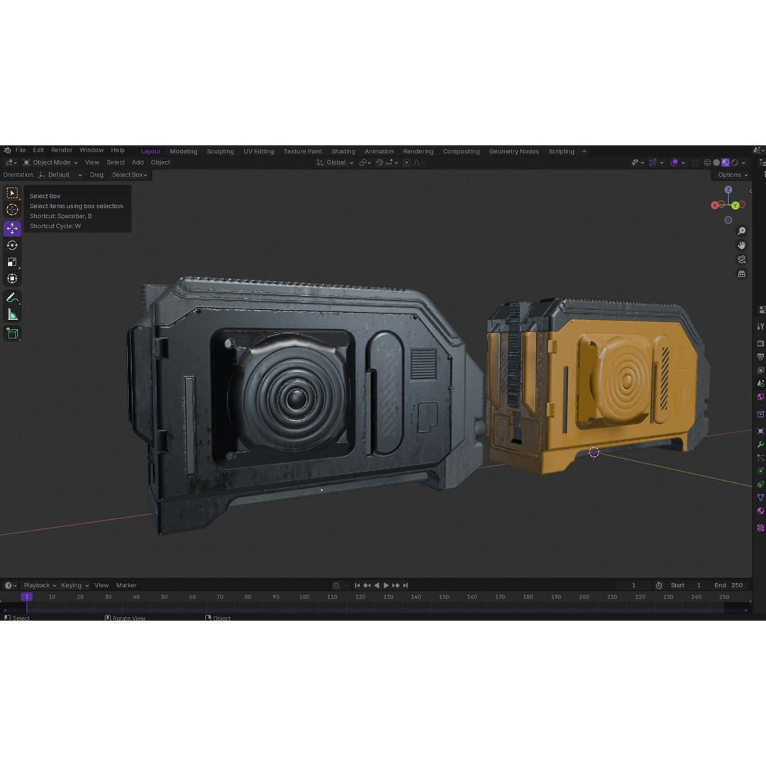 Sci-Fi Server 3D Model – Low Poly PBR Game Asset, FBX, OBJ - View 21