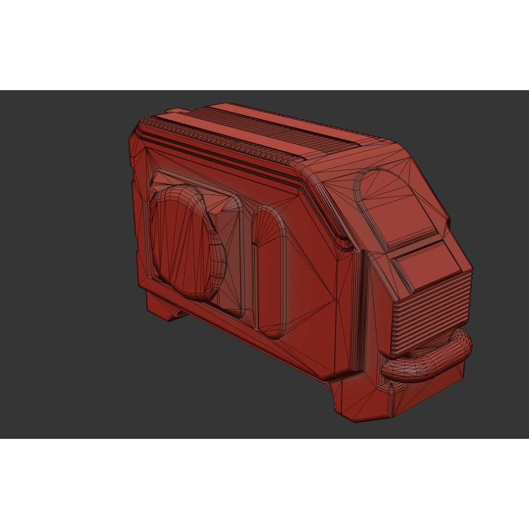 Sci-Fi Server 3D Model – Low Poly PBR Game Asset, FBX, OBJ - View 22