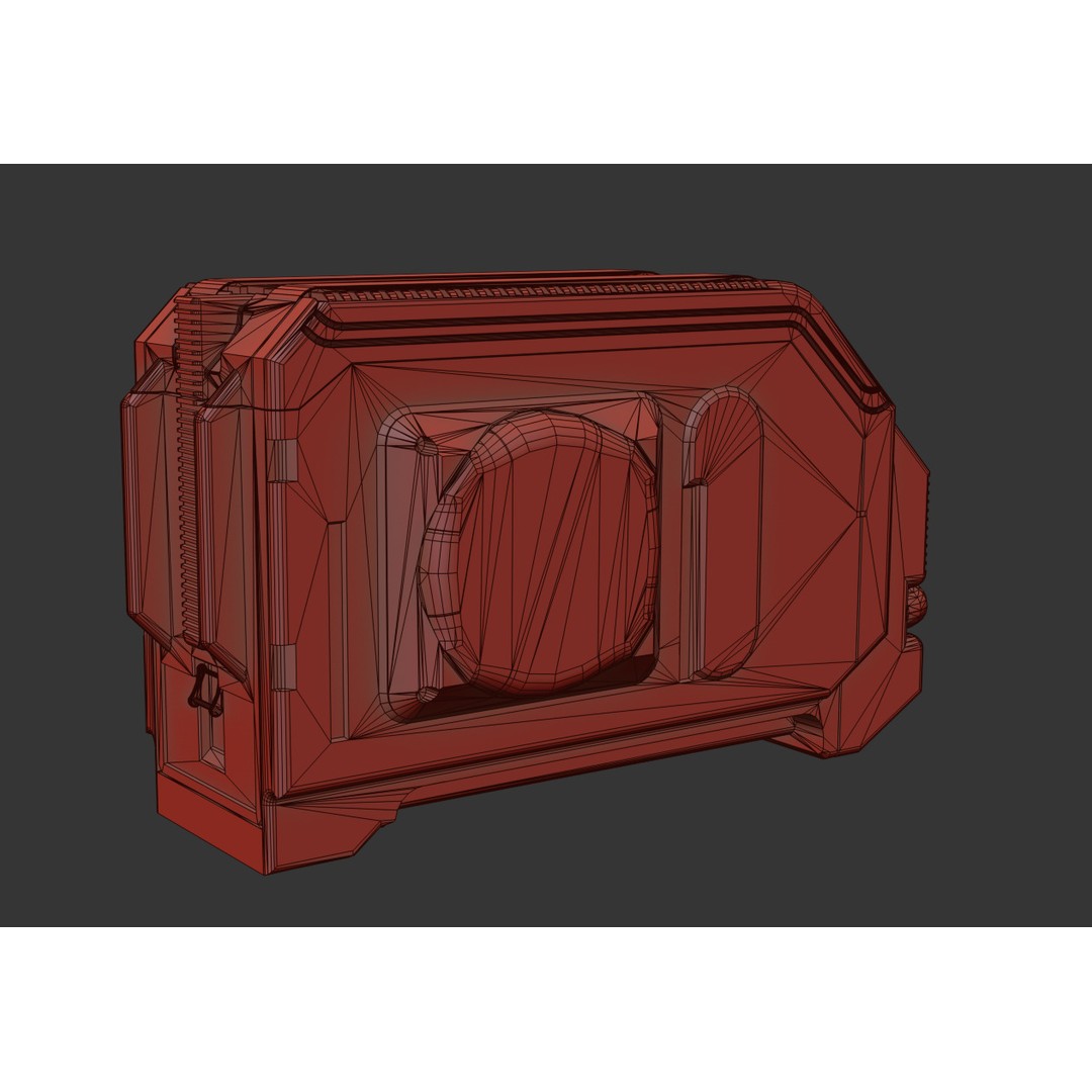 Sci-Fi Server 3D Model – Low Poly PBR Game Asset, FBX, OBJ - View 24