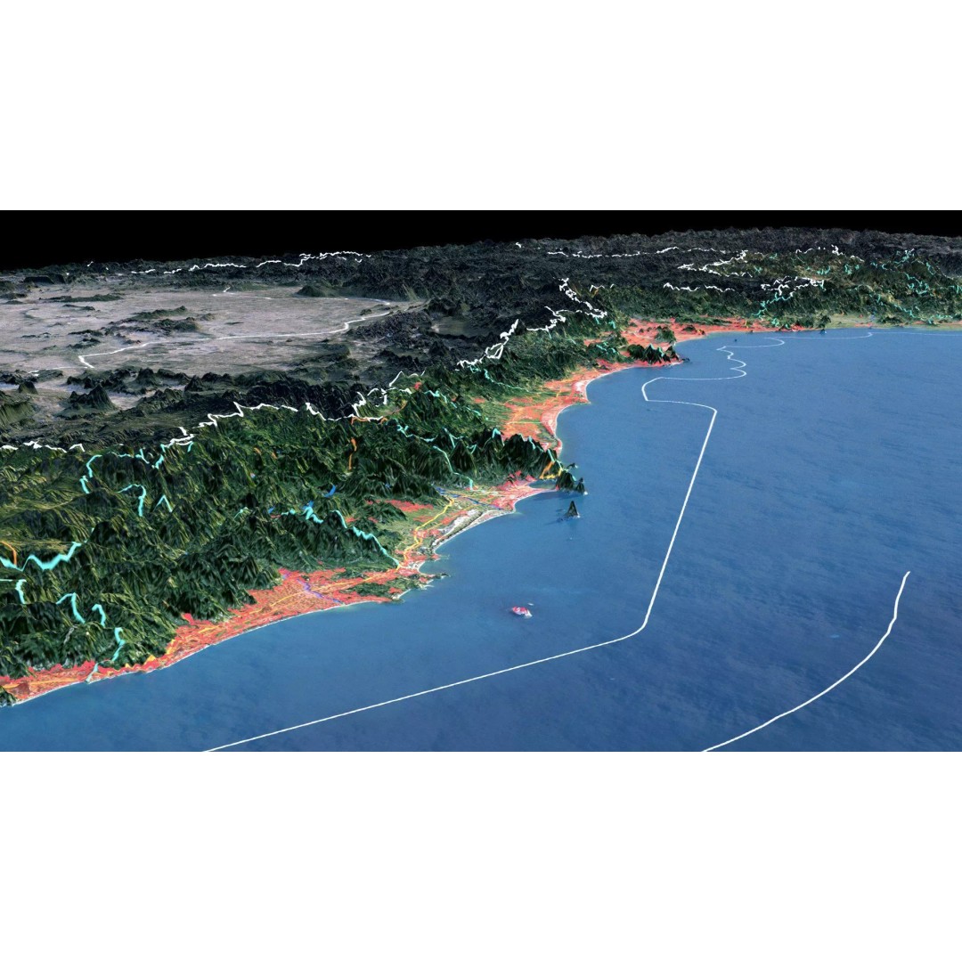 Vietnam Map 3D Model – Realistic Terrain with Satellite Imagery, FBX/OBJ - View 10