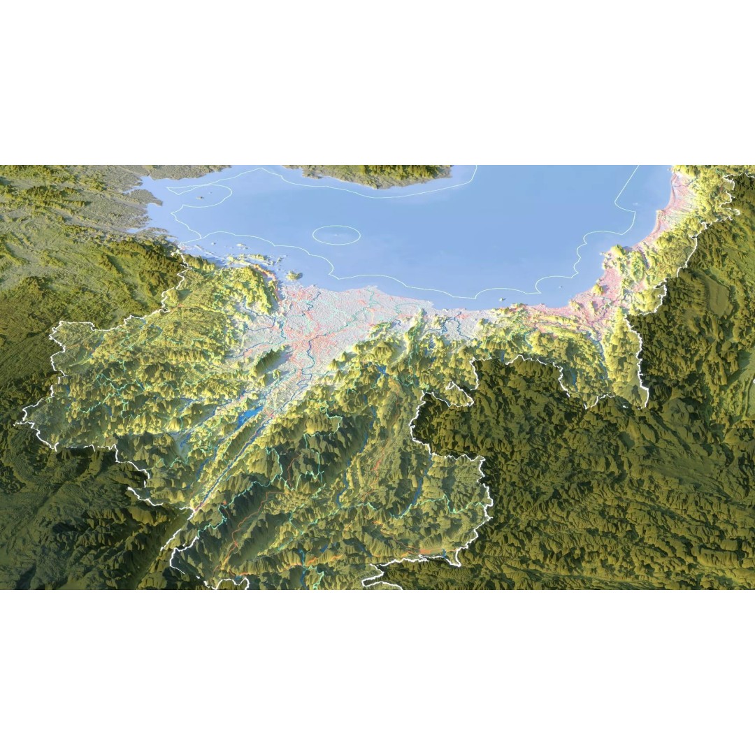 Vietnam Map 3D Model – Realistic Terrain with Satellite Imagery, FBX/OBJ - View 16