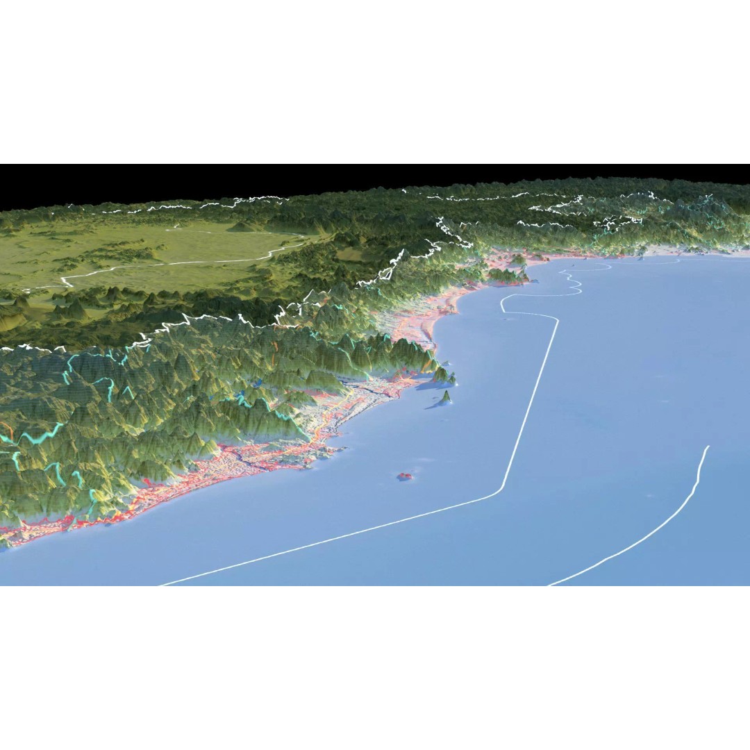 Vietnam Map 3D Model – Realistic Terrain with Satellite Imagery, FBX/OBJ - View 19