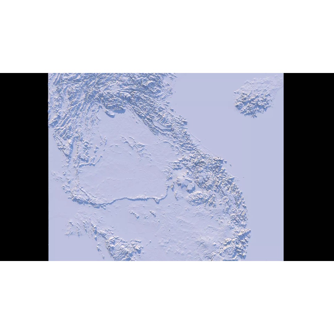 Vietnam Map 3D Model – Realistic Terrain with Satellite Imagery, FBX/OBJ - View 21