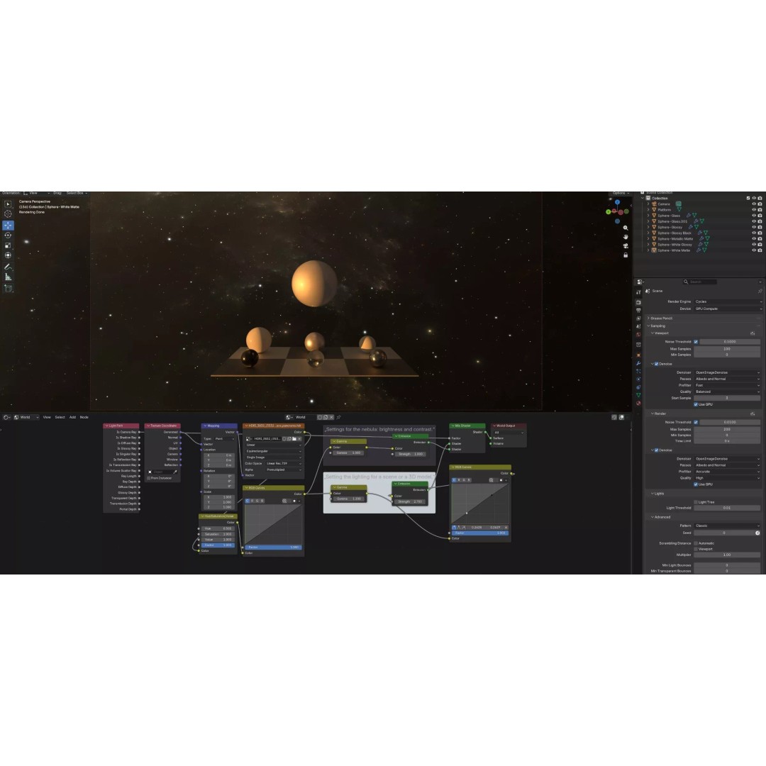 360 Degree 16K HDRI Space Background 3D Model – Equirectangular Environment Map