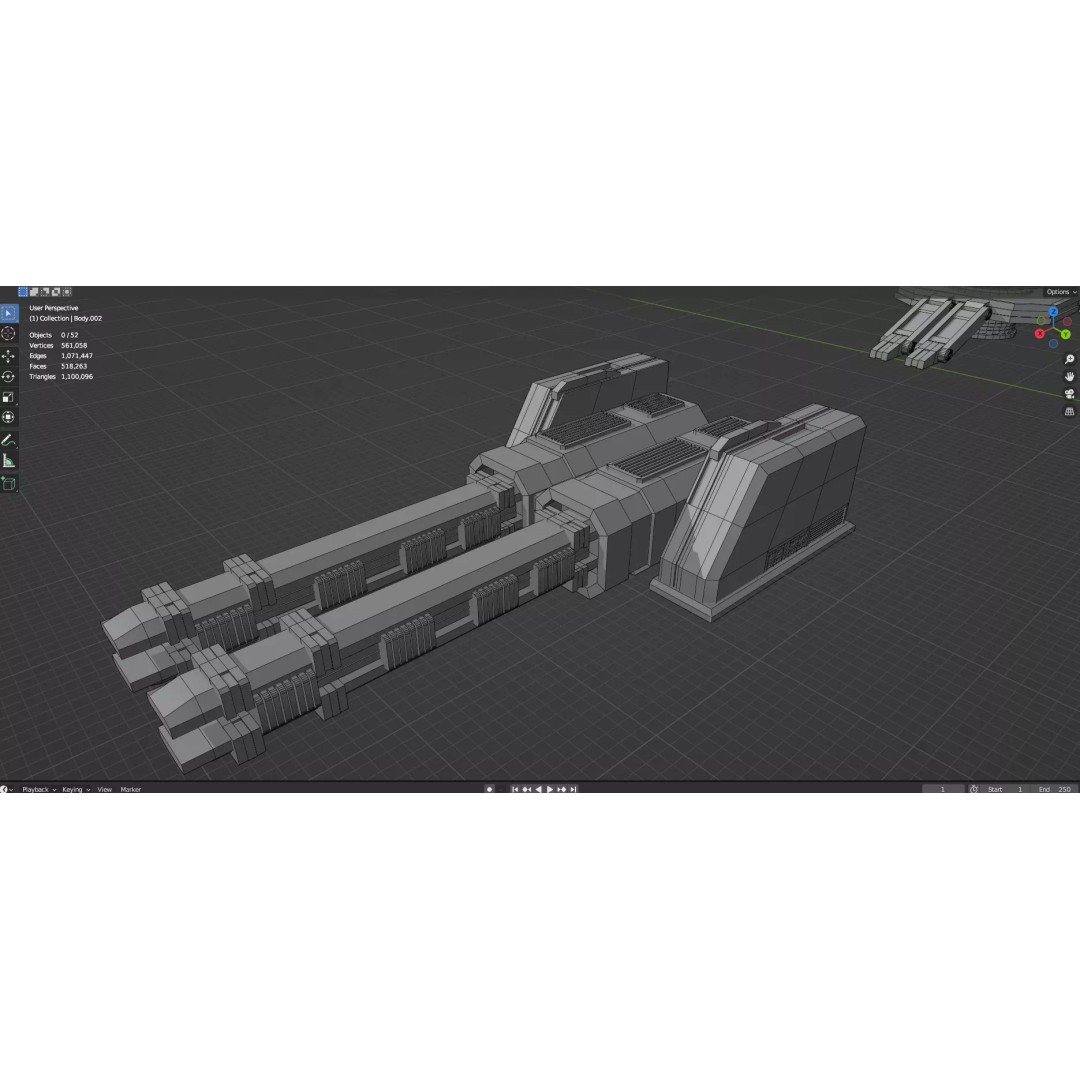 Turret and AA Gun 3D Model – Game-Ready Low Poly Pack, FBX, OBJ - View 47