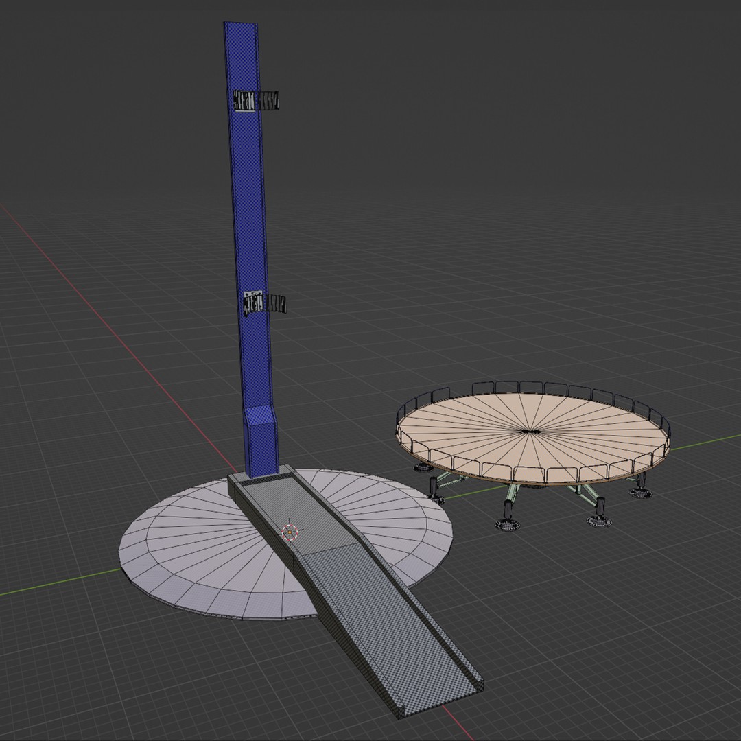 Modular Space Station 3D Model – Low Poly Sci-Fi Game Asset, FBX