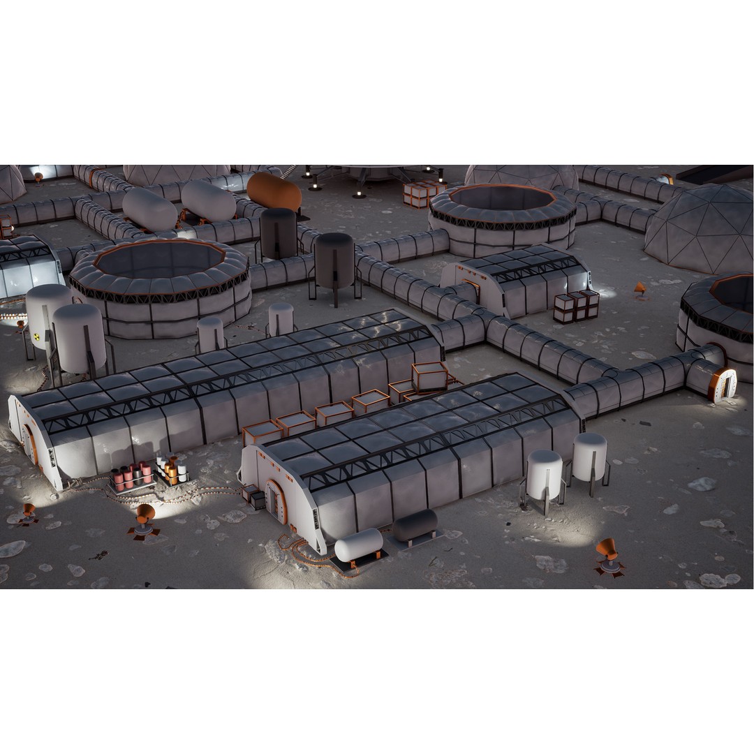 Modular Space Station 3D Model – Low Poly Sci-Fi Game Asset, FBX - View 5