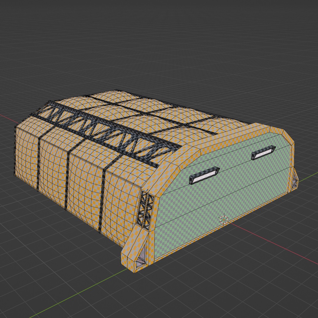 Modular Space Station 3D Model – Low Poly Sci-Fi Game Asset, FBX - View 7