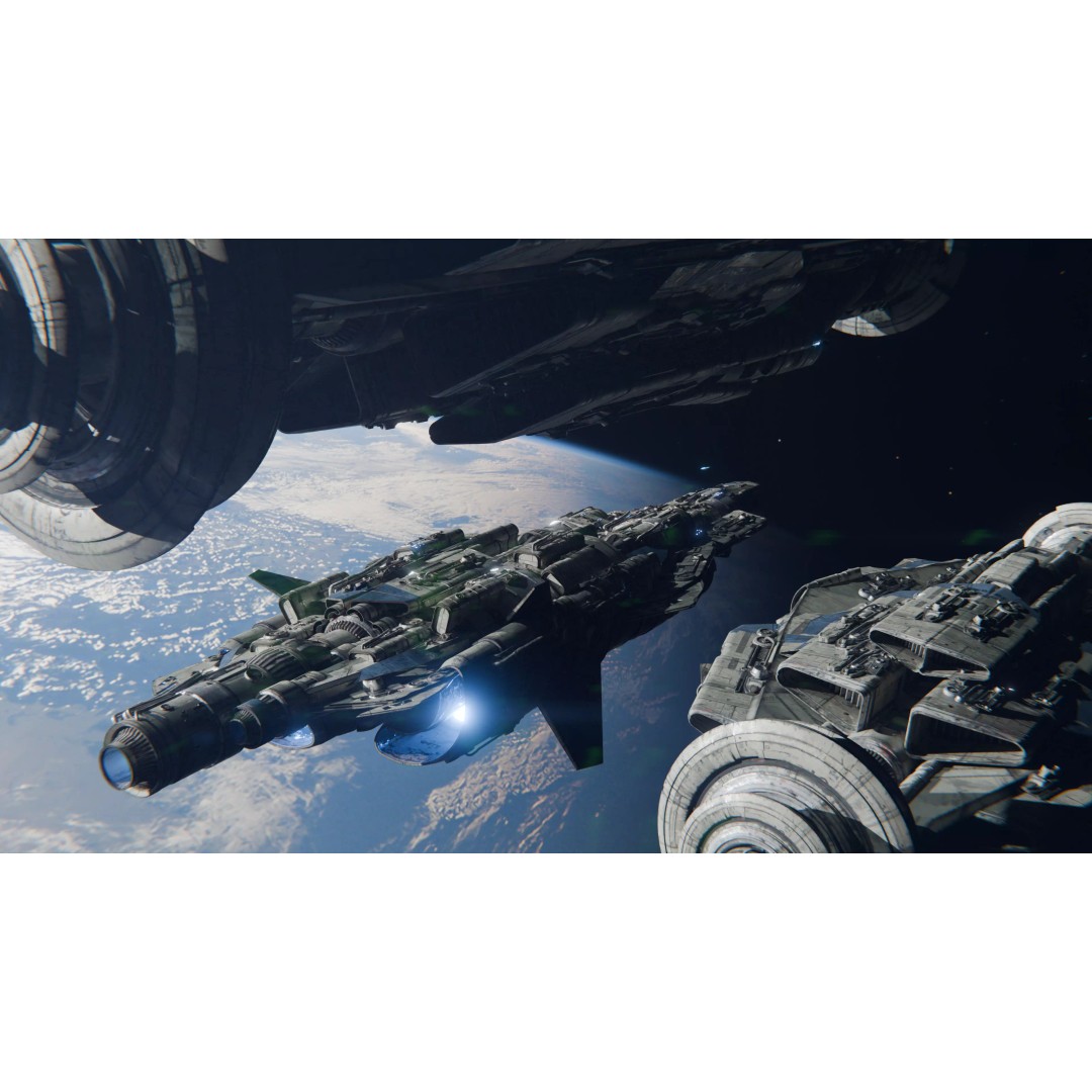 Nebula Spaceship 3D Model – Low Poly Kitbash Asset Pack, FBX - View 5
