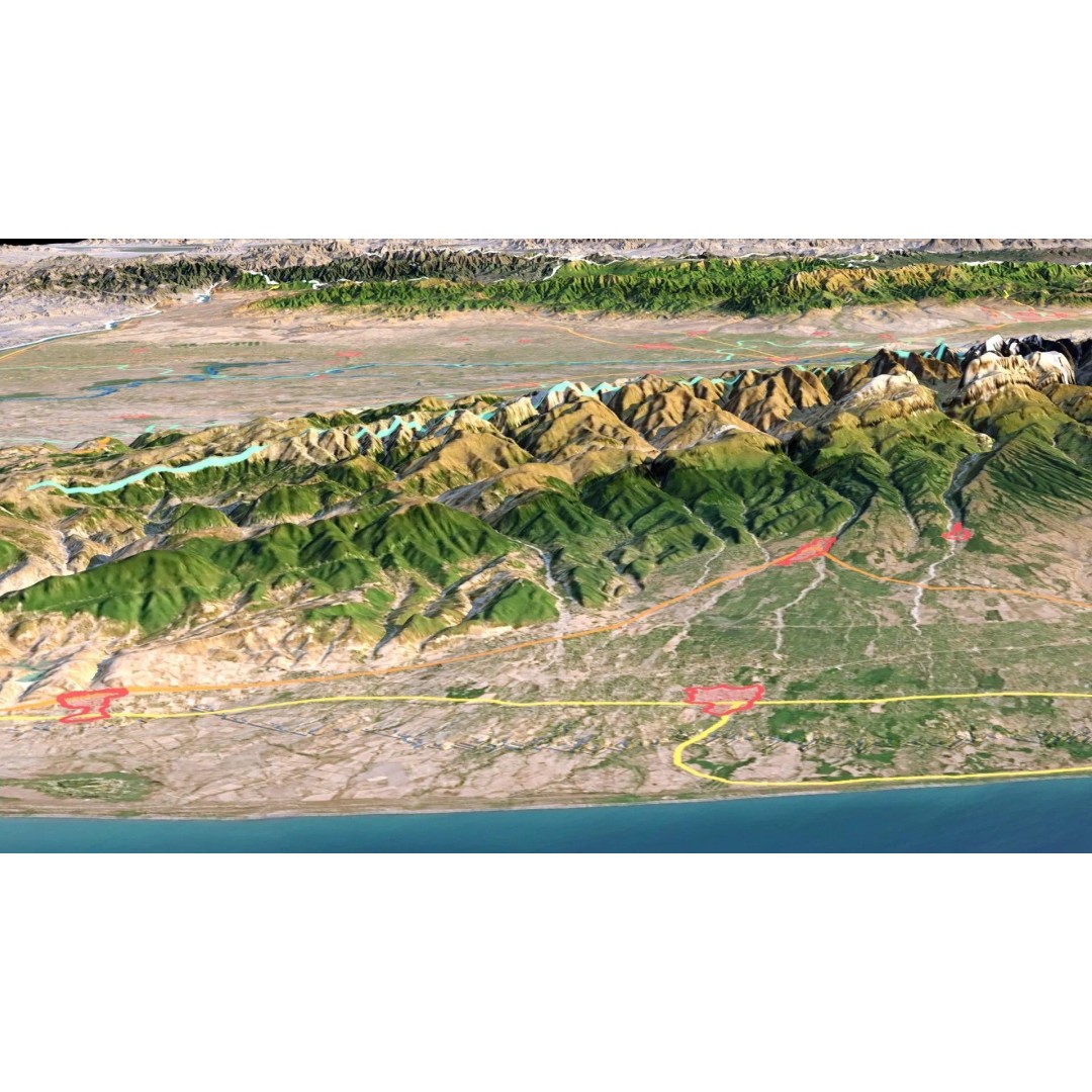 Azerbaijan Map 3D Model – Realistic Satellite Terrain, 12K Textures - View 10