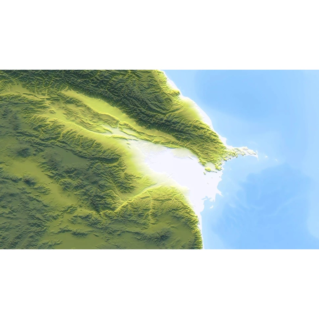 Azerbaijan Map 3D Model – Realistic Satellite Terrain, 12K Textures - View 11