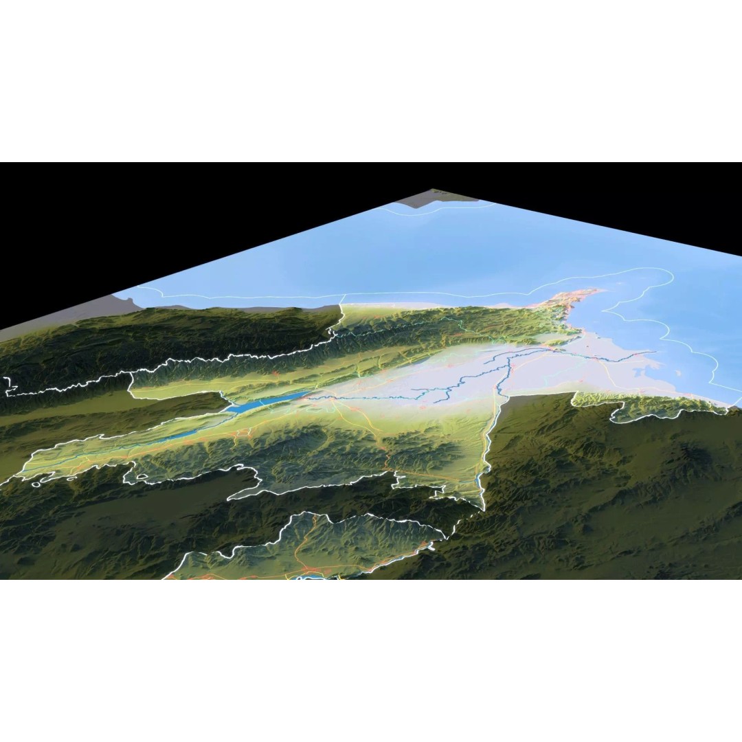 Azerbaijan Map 3D Model – Realistic Satellite Terrain, 12K Textures - View 14