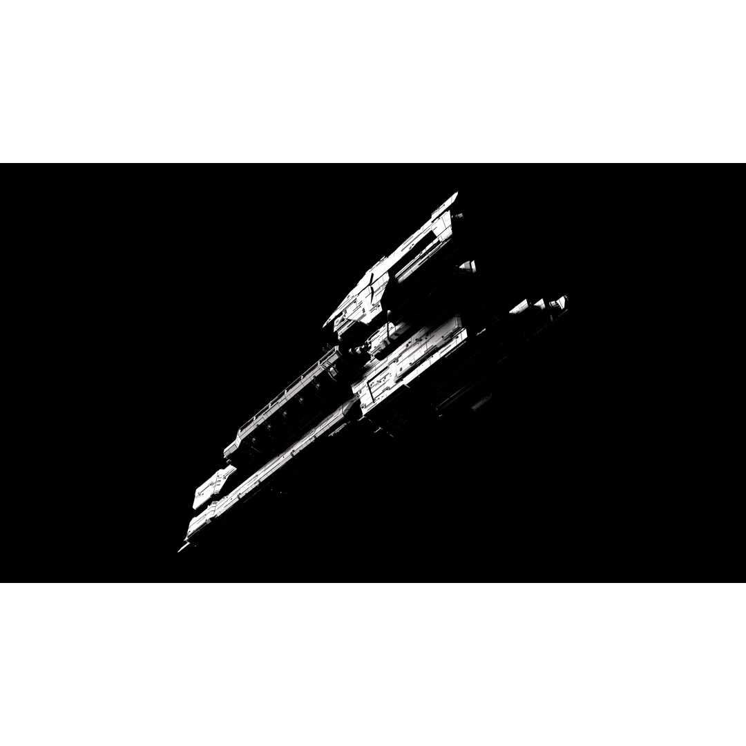UNSC Charon Class Heavy Frigate 3D Model – High Poly Game Asset, FBX - View 11
