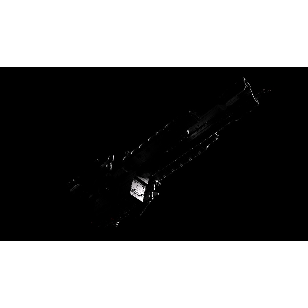 UNSC Charon Class Heavy Frigate 3D Model – High Poly Game Asset, FBX - View 4