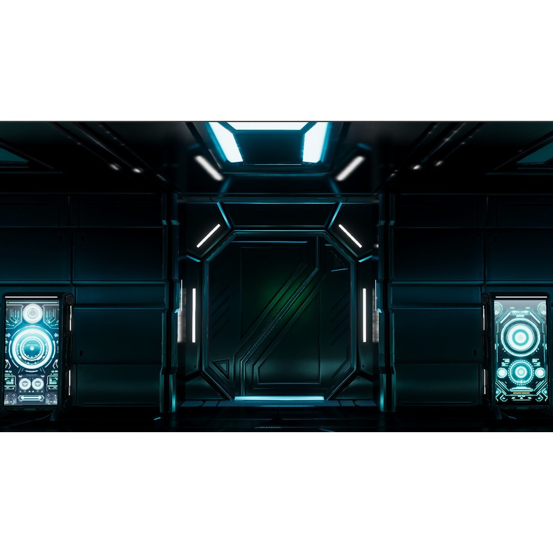 Sci-Fi Movie Theater 3D Model – Low Poly Game Asset, FBX & Unity Ready