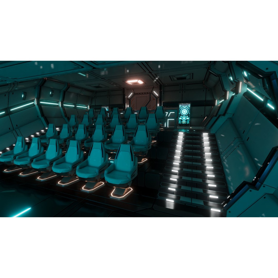 Sci-Fi Movie Theater 3D Model – Low Poly Game Asset, FBX & Unity Ready - View 5