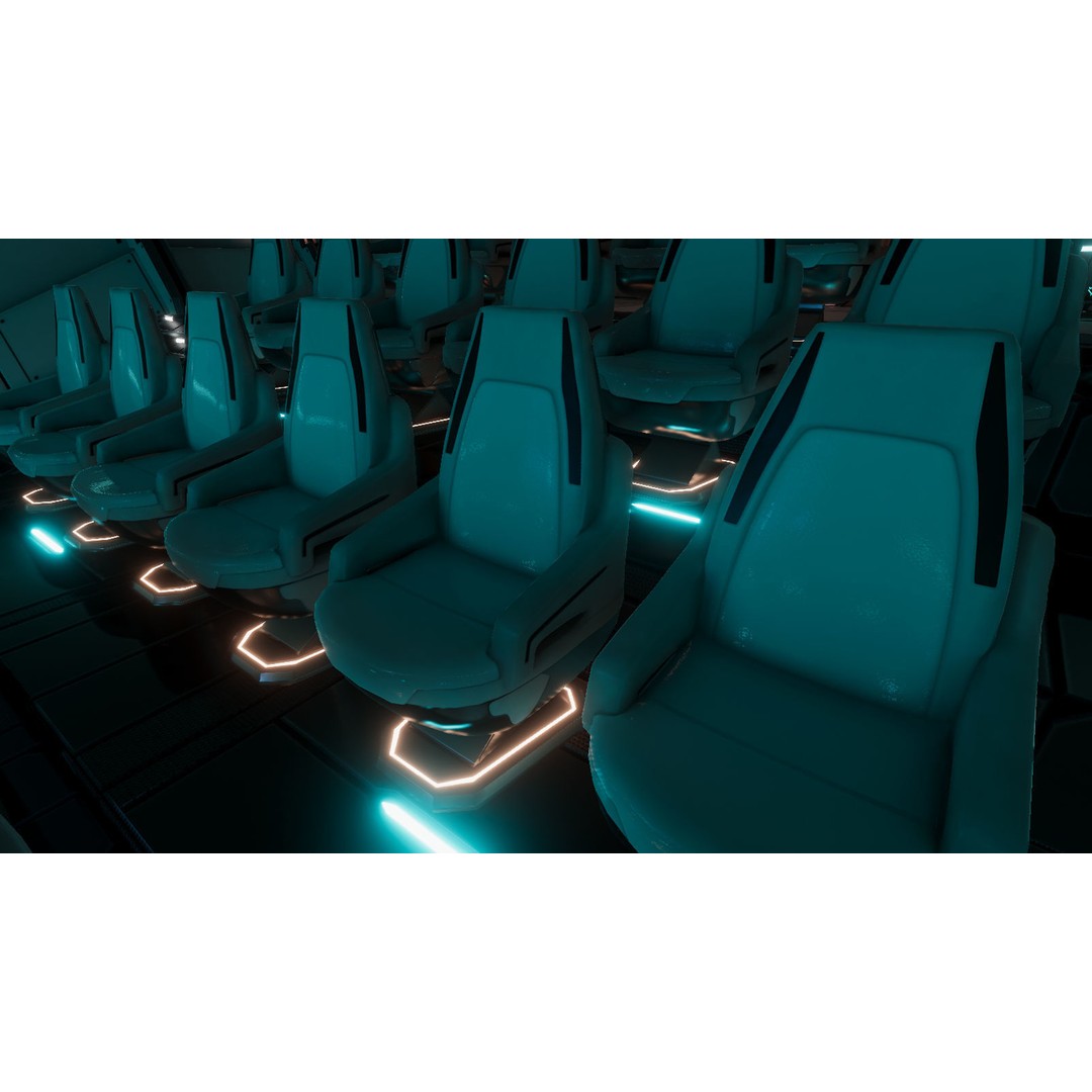 Sci-Fi Movie Theater 3D Model – Low Poly Game Asset, FBX & Unity Ready - View 7