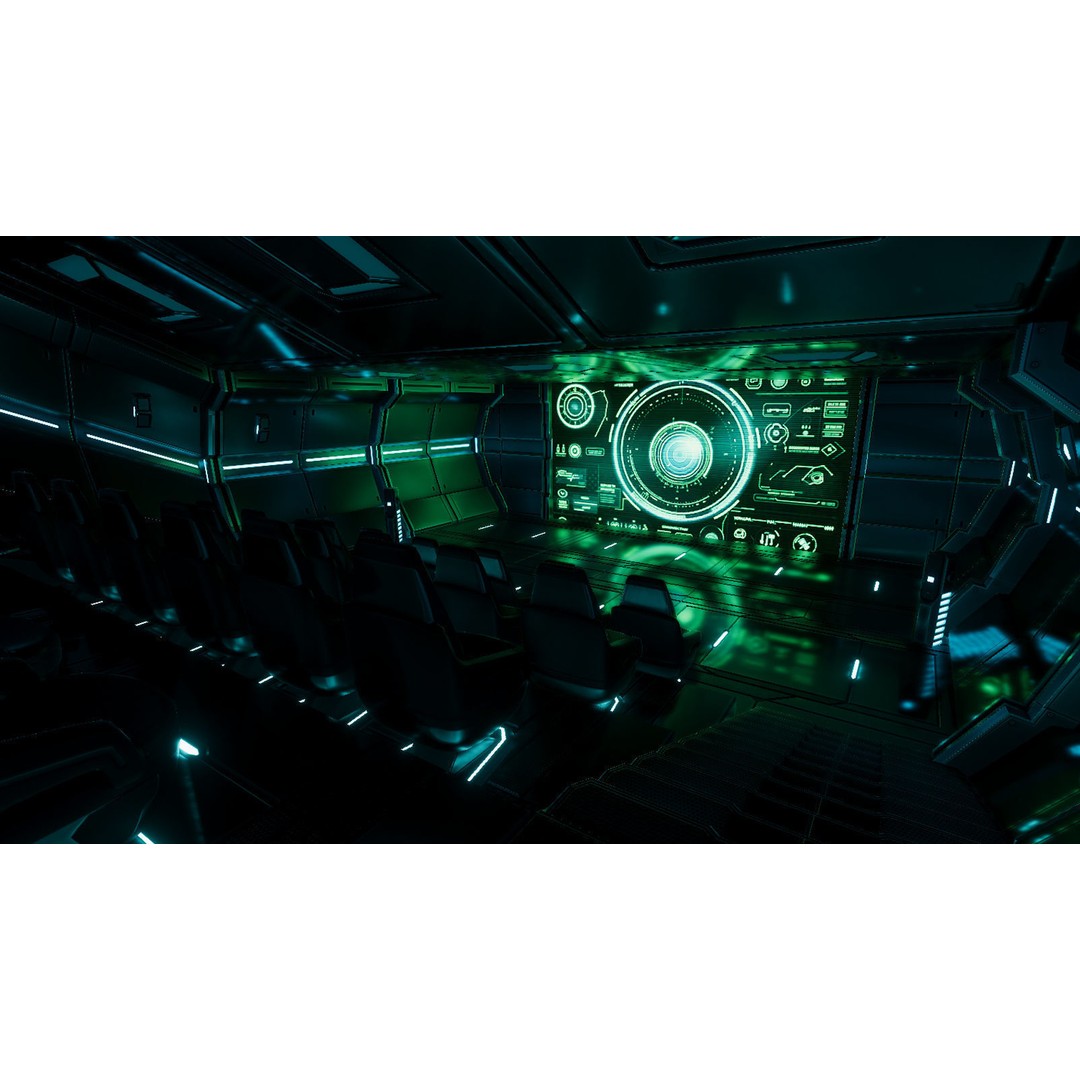 Sci-Fi Movie Theater 3D Model – Low Poly Game Asset, FBX & Unity Ready - View 8