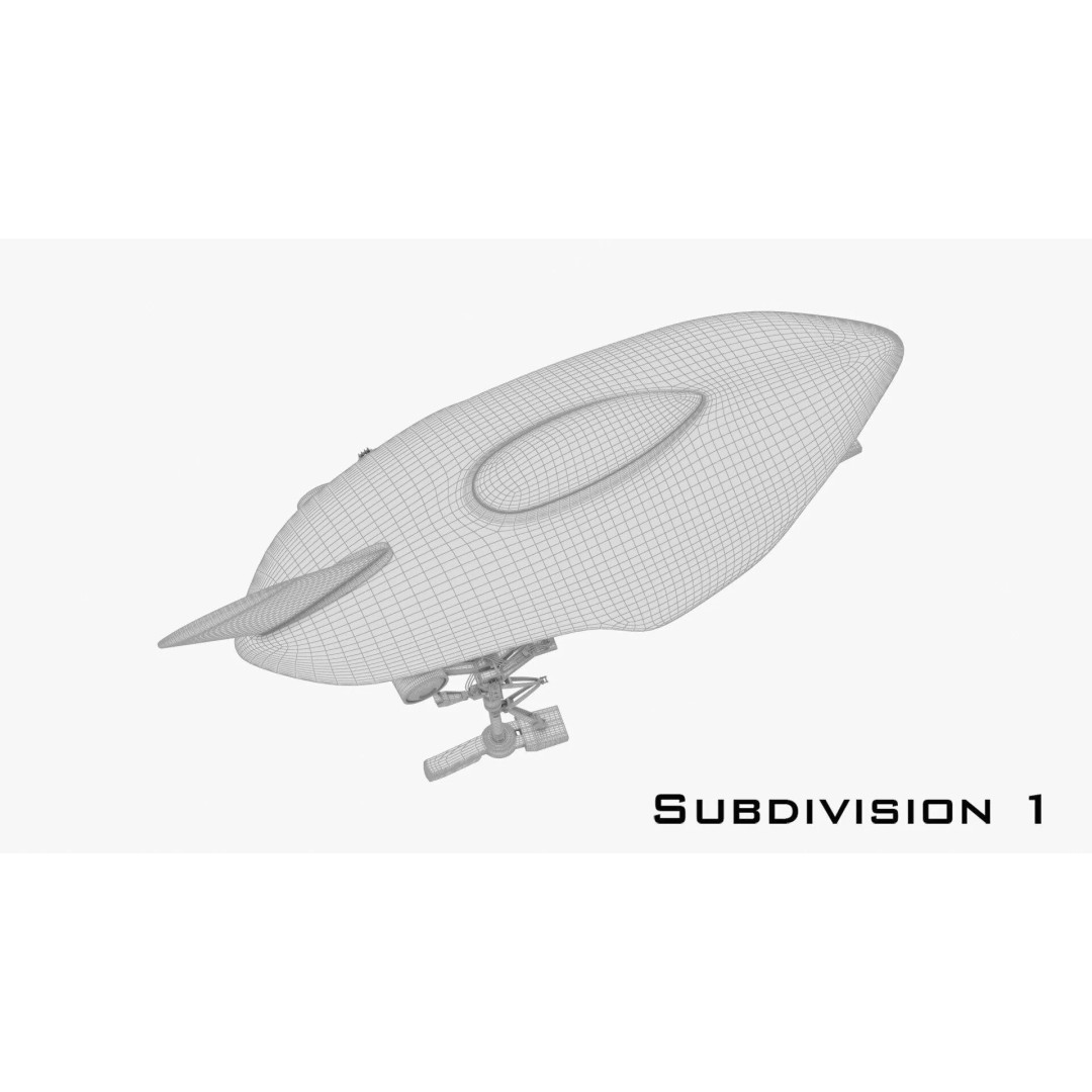 Spark Russian Sci-Fi Fighter 3D Model – High Poly Game Asset, FBX, OBJ - View 22
