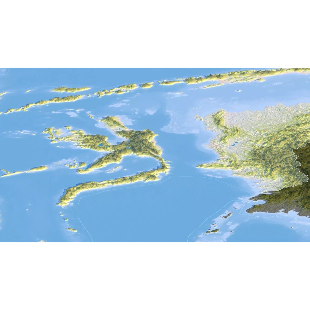 Indonesia Map 3D Model – Realistic Satellite Terrain, FBX & OBJ - View 18