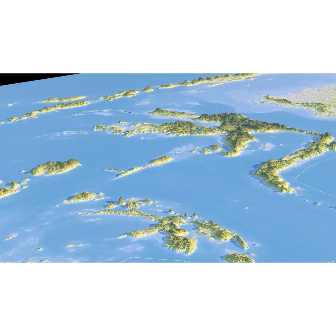 Indonesia Map 3D Model – Realistic Satellite Terrain, FBX & OBJ - View 20