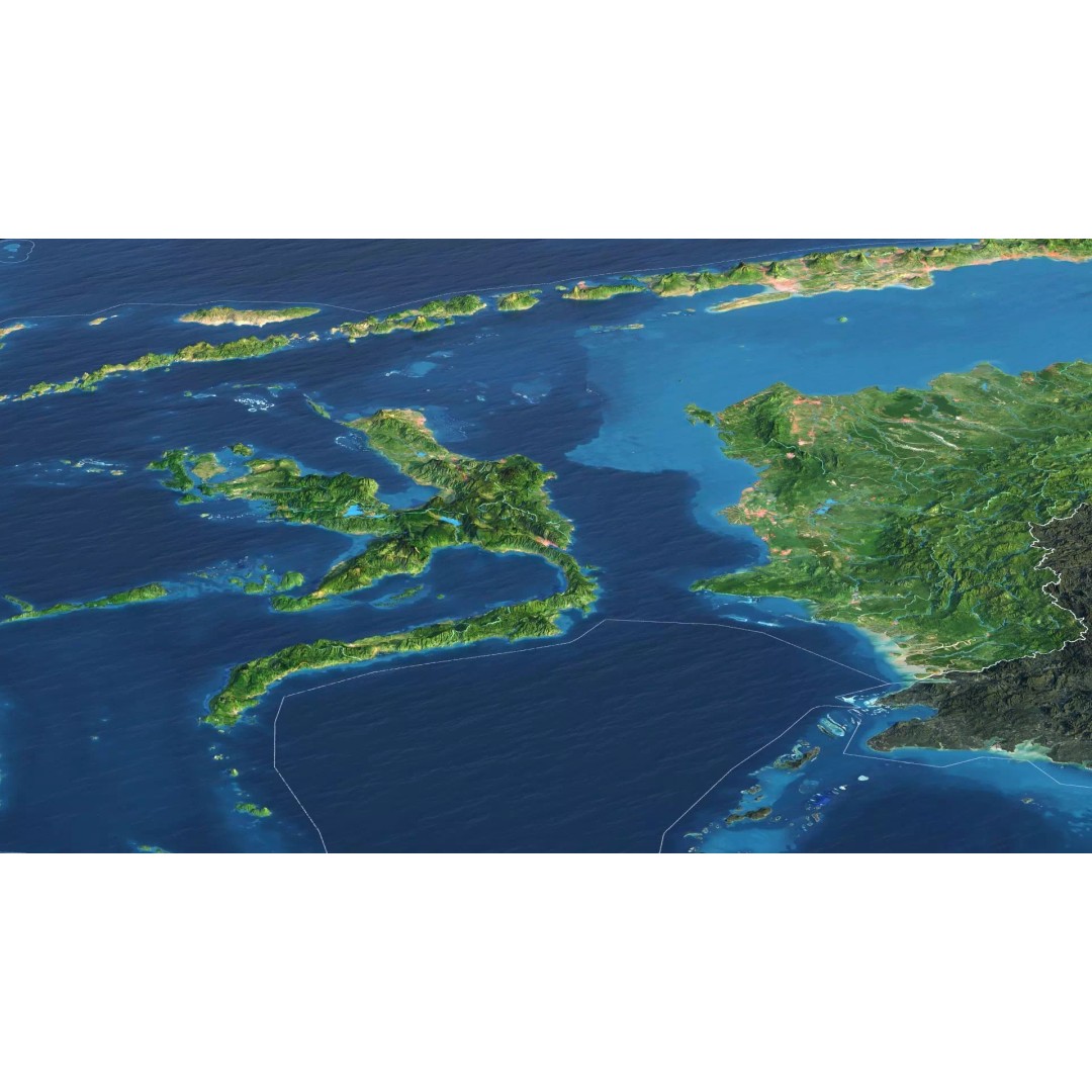 Indonesia Map 3D Model – Realistic Satellite Terrain, FBX & OBJ - View 8
