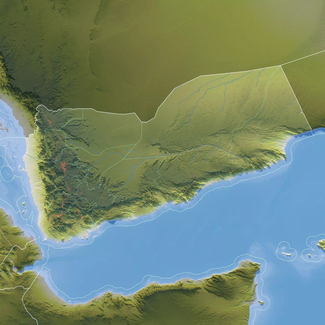 Yemen Map 3D Model – Realistic Satellite Terrain, MAX, FBX, OBJ - View 11