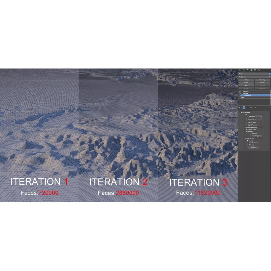 Yemen Map 3D Model – Realistic Satellite Terrain, MAX, FBX, OBJ - View 20