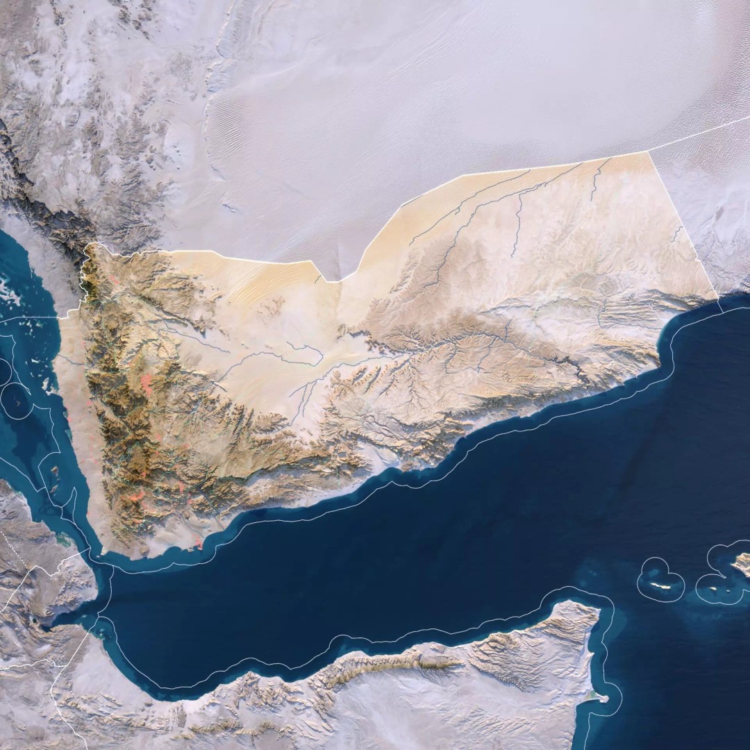 Yemen Map 3D Model – Realistic Satellite Terrain, MAX, FBX, OBJ - View 3