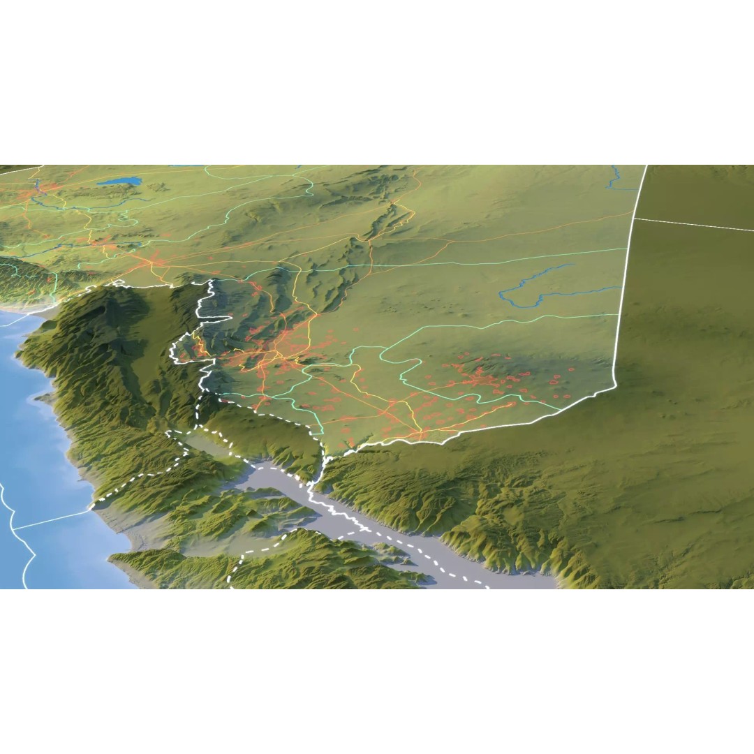 Syria Map 3D Model – Realistic Satellite Terrain, 15K Textures - View 14