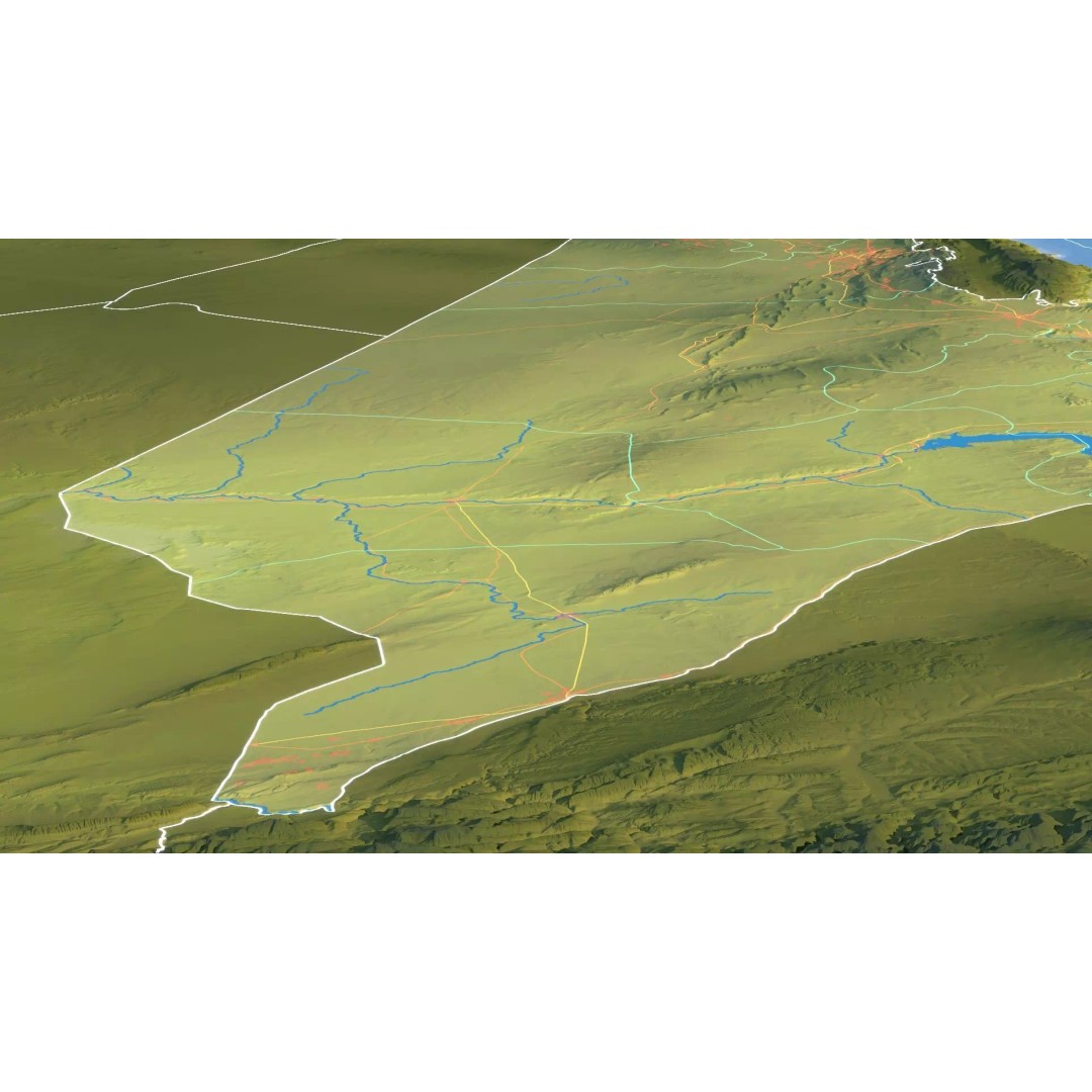 Syria Map 3D Model – Realistic Satellite Terrain, 15K Textures - View 17