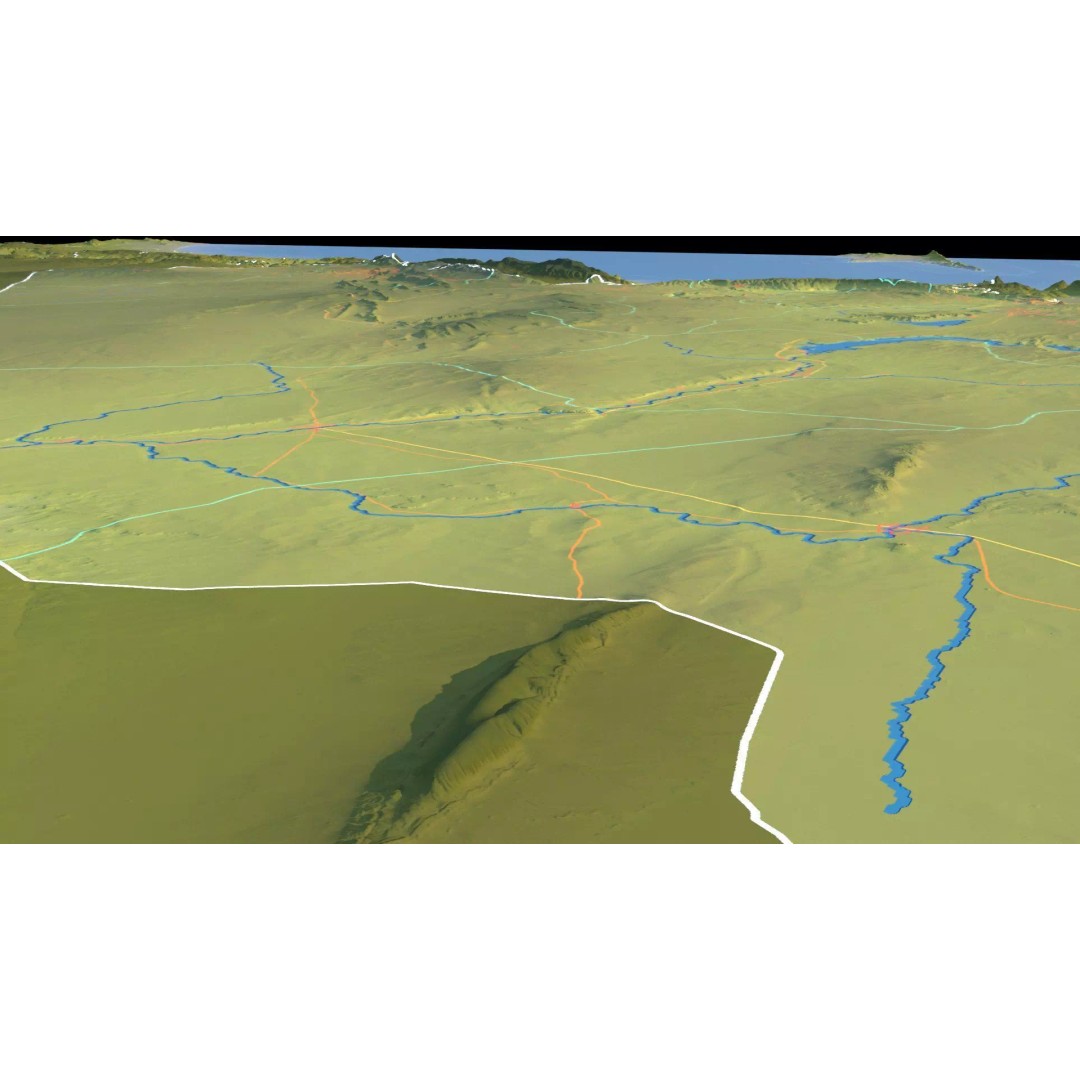 Syria Map 3D Model – Realistic Satellite Terrain, 15K Textures - View 19