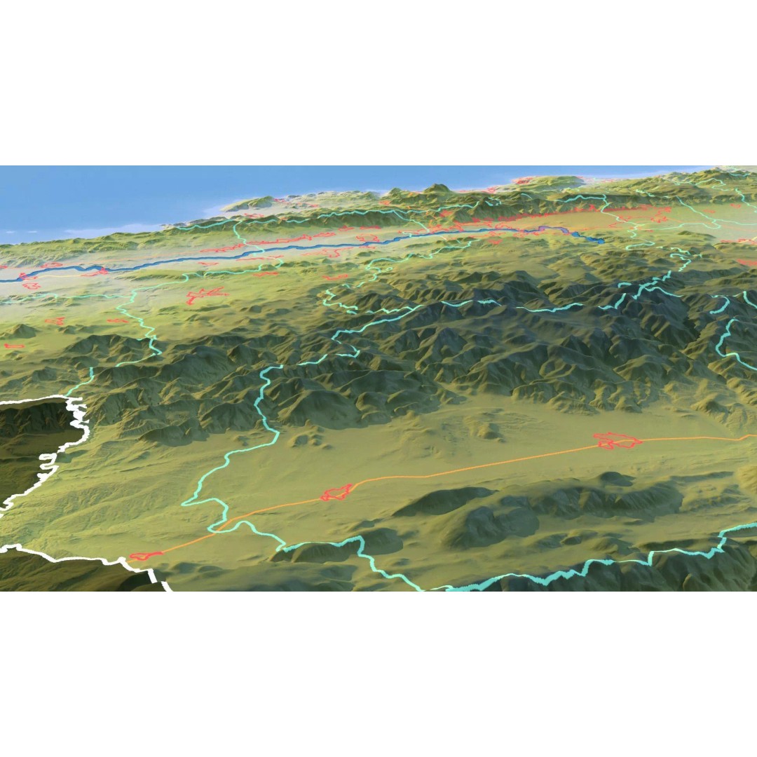 Dominican Republic Map 3D Model – Realistic Satellite Terrain, FBX, OBJ - View 18