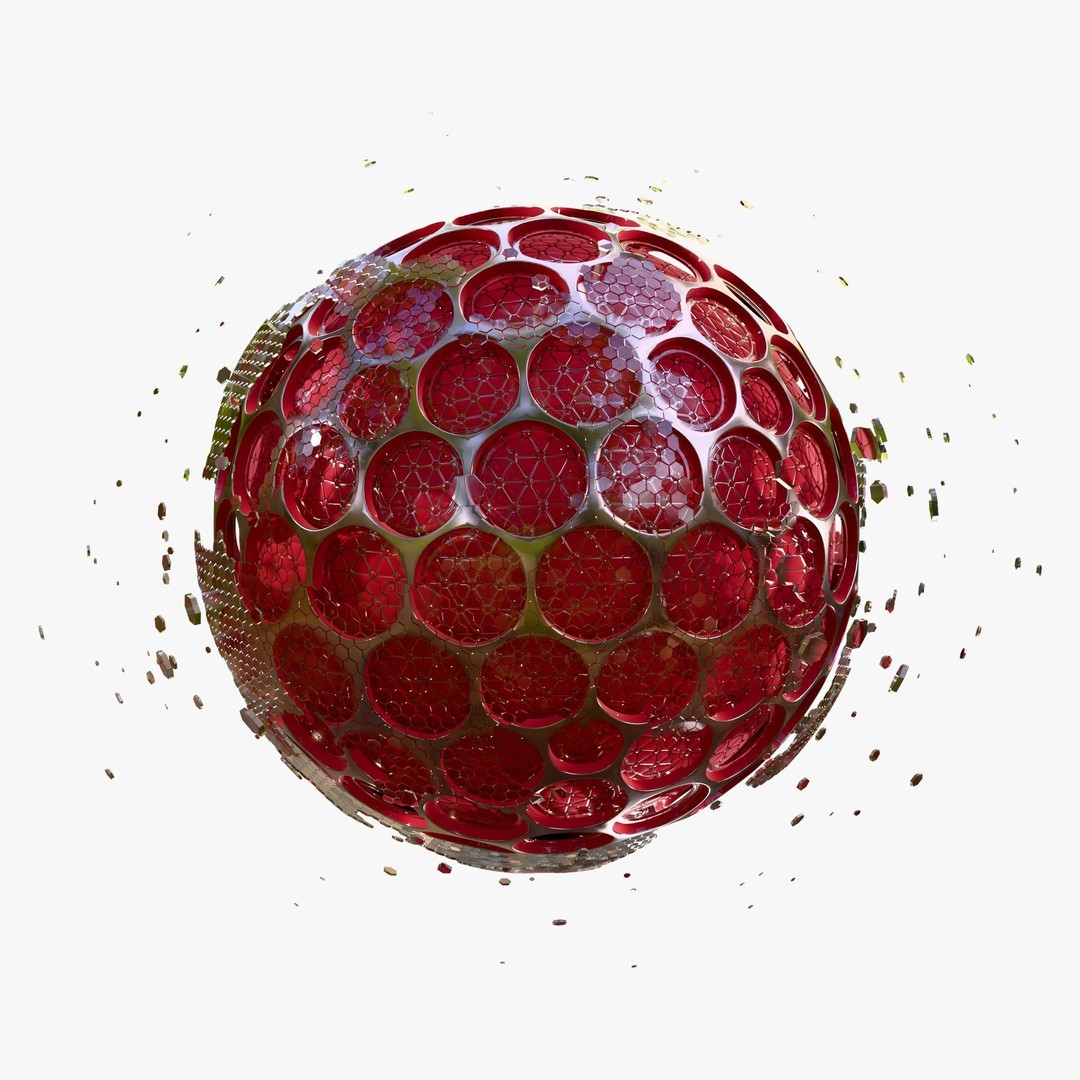 Abstract SciFi Sphere 3D Model – Futuristic Design, Blender & FBX - View 5