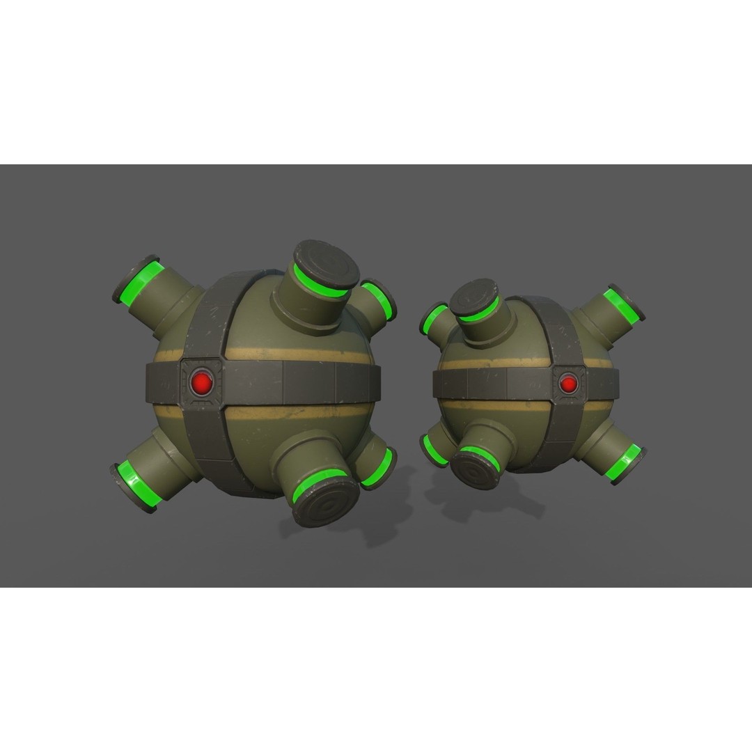 Sci-Fi Mines 3D Model – Low Poly Game Asset, FBX, PBR Textures - View 12