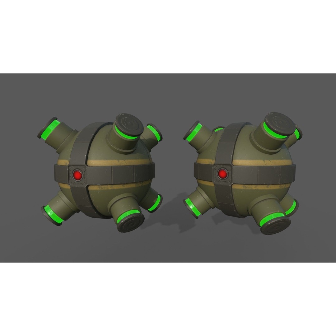 Sci-Fi Mines 3D Model – Low Poly Game Asset, FBX, PBR Textures - View 13