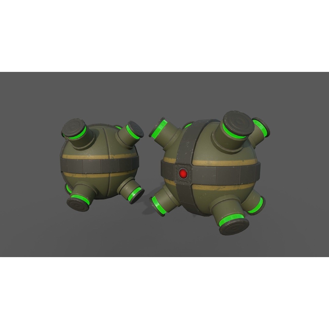Sci-Fi Mines 3D Model – Low Poly Game Asset, FBX, PBR Textures - View 14