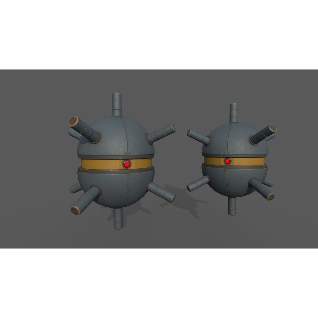 Sci-Fi Mines 3D Model – Low Poly Game Asset, FBX, PBR Textures - View 3