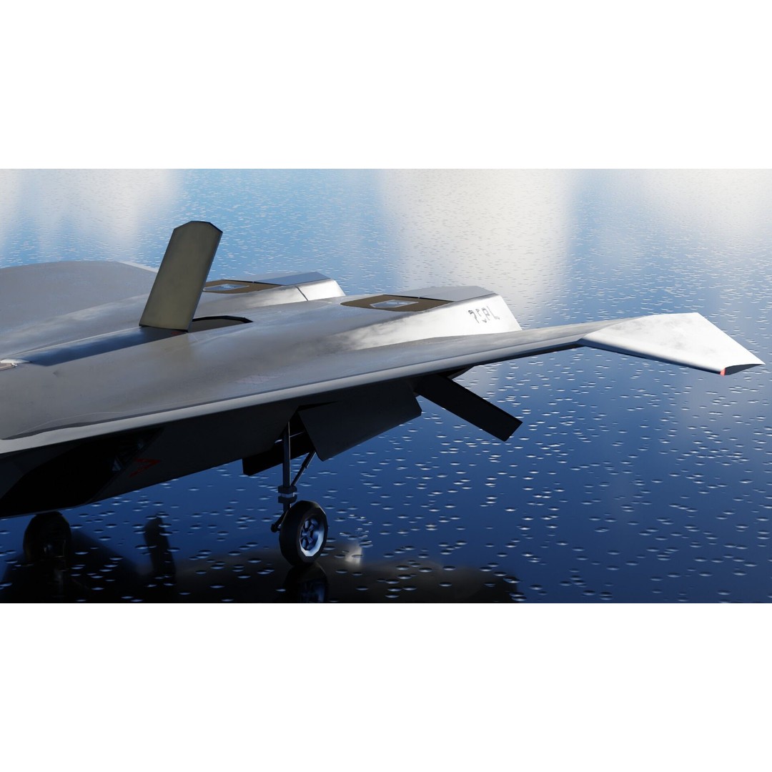 Boeing F-47 Thunderstorm 3D Model – Low Poly Rigged Aircraft, FBX, OBJ - View 22