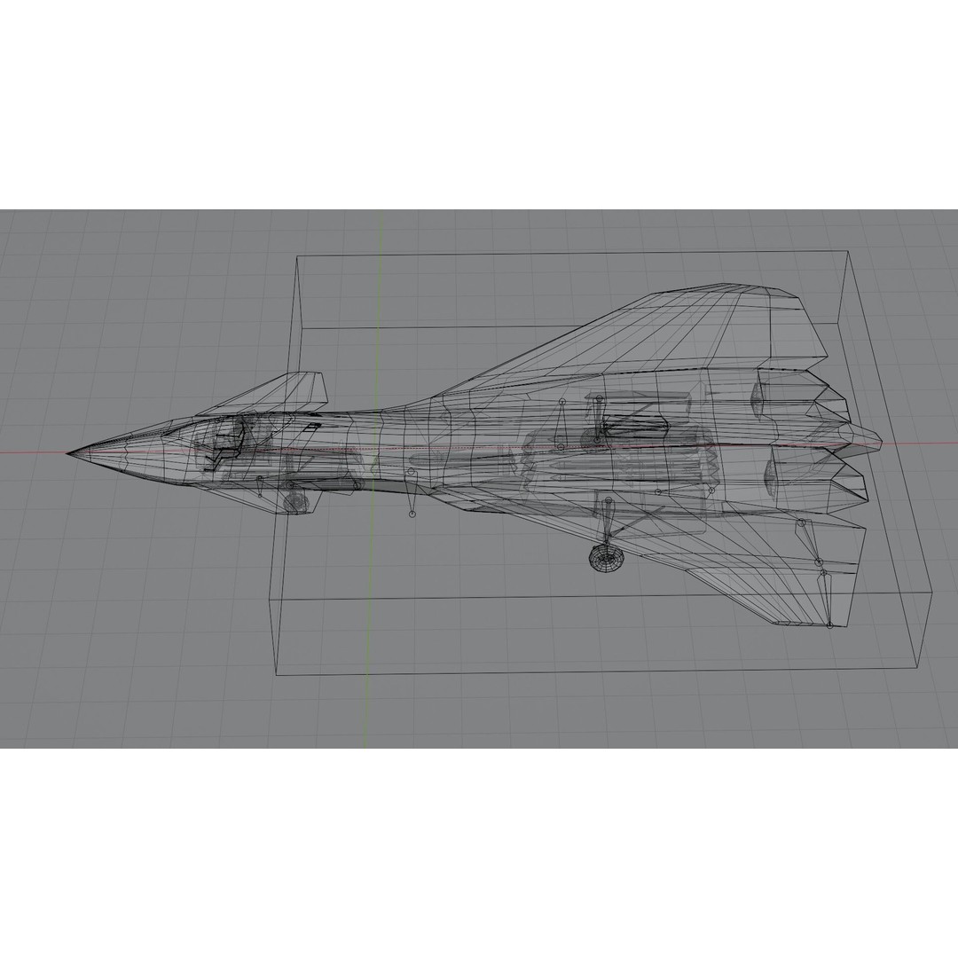 Boeing F-47 Thunderstorm 3D Model – Low Poly Rigged Aircraft, FBX, OBJ - View 4
