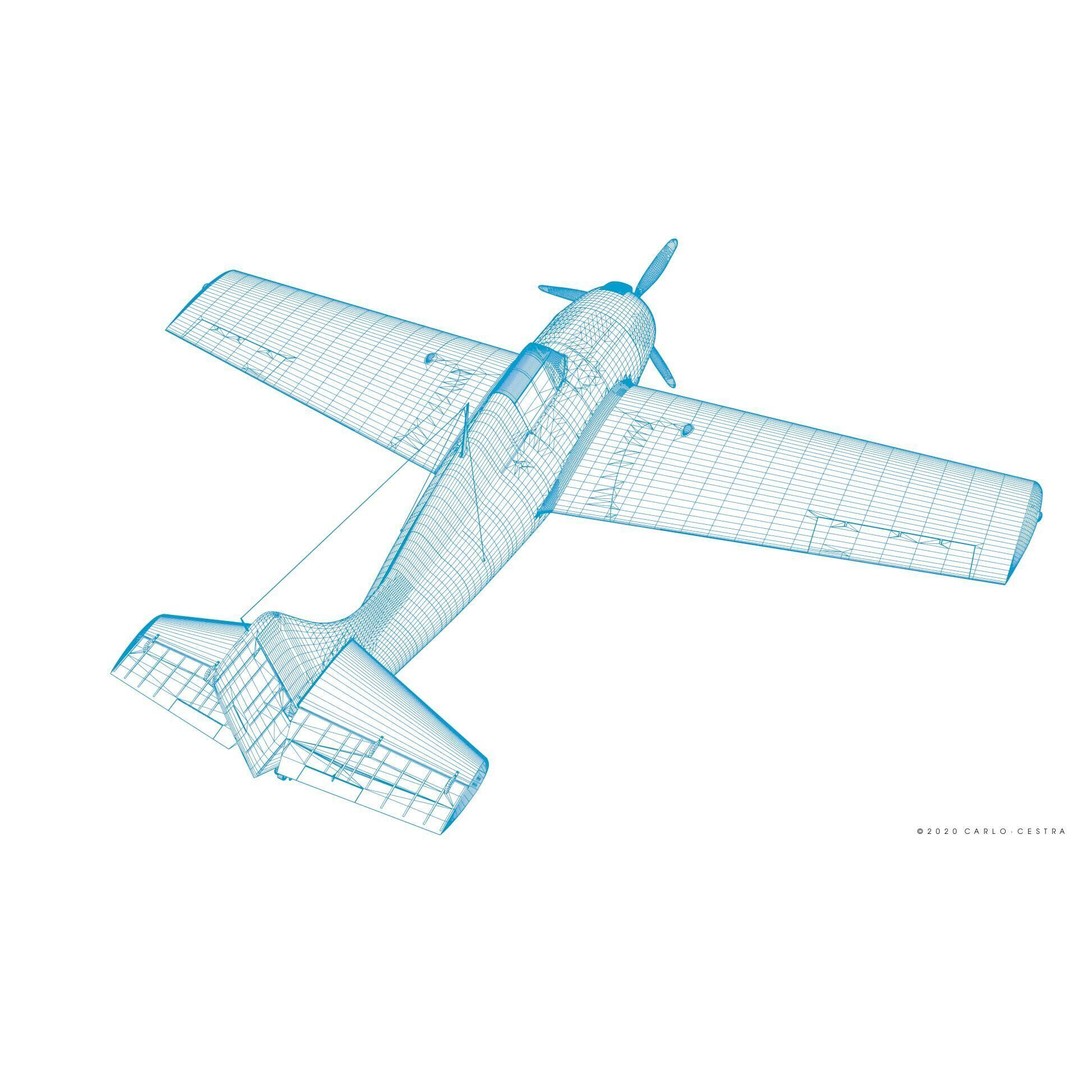 F4F-4 3D Model – Low Poly Historic Fighter Aircraft, FBX - View 65