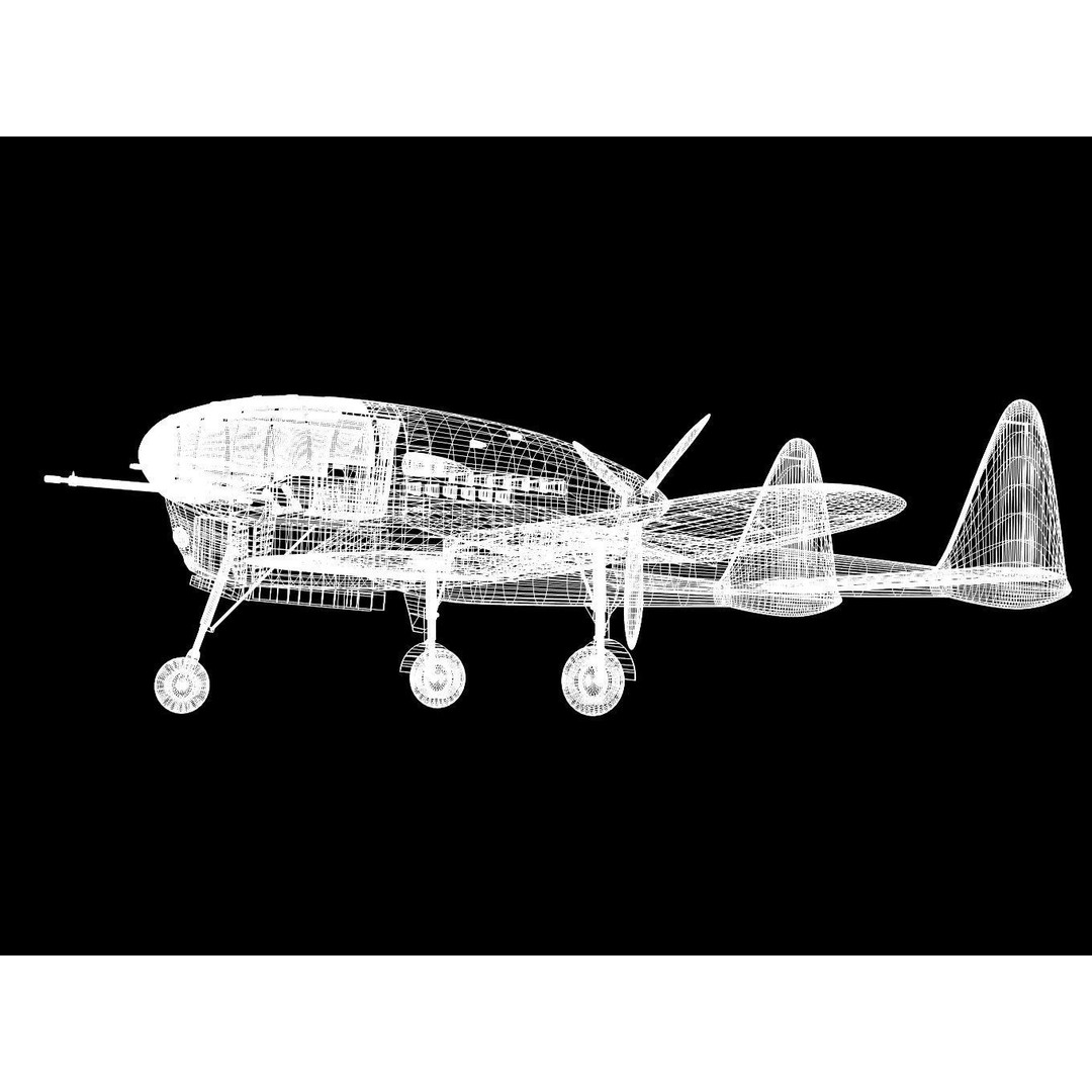 De Schelde S21 3D Model – High Poly Fighter Aircraft Prototype, FBX